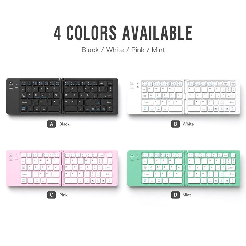 XTSTAR K023 – Faltbare kabellose Tastatur – Faltbare Tastatur...