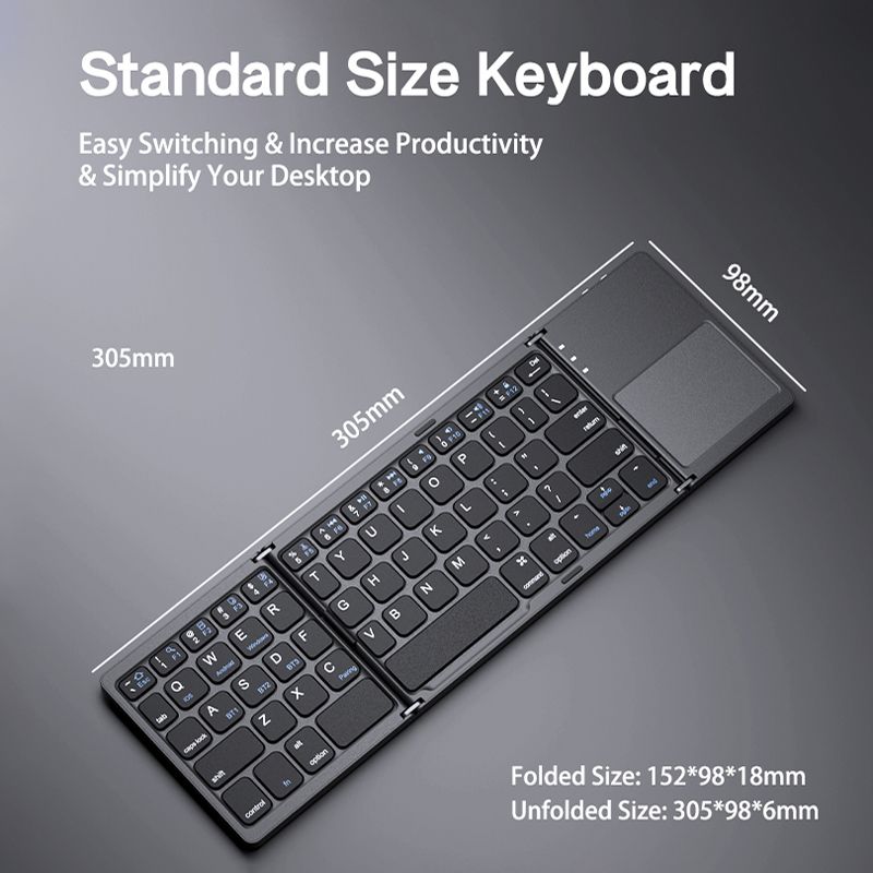 XTSTAR K027 – faltbare kabellose Tastatur – Faltbare Tastatur...